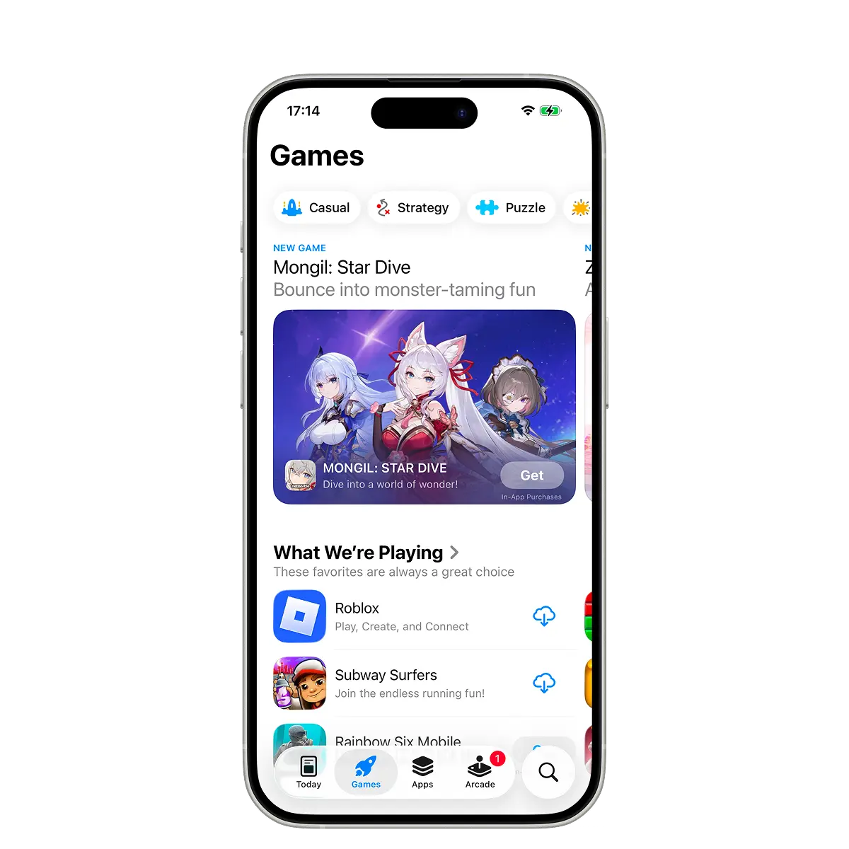 Up-to-date app data preview